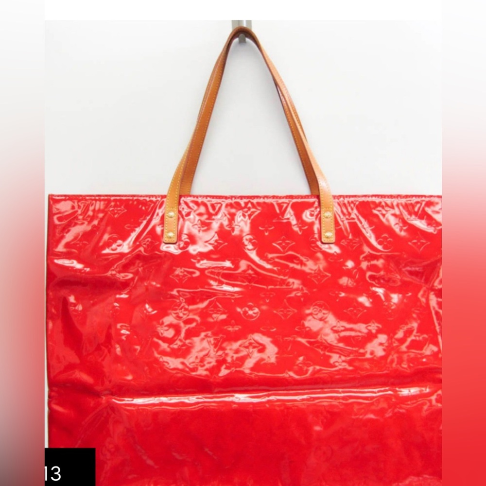 Louis Vuitton Monogram Vernis Reade GM  Women's Handbag Rouge